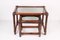 Bamboo Stacking Tables with Smoked Glass Top, Set of 2 1