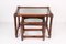 Bamboo Stacking Tables with Smoked Glass Top, Set of 2, Image 1