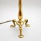 Antique Brass & Glass Table Lamp 4