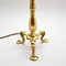 Antique Brass & Glass Table Lamp, Image 4