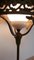 Lampada da tavolo antica in ferro con ripiano in cristallo, Germania, anni '30, Immagine 5