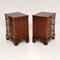 Antique Georgian Style Mahogany Bedside Chests, Set of 2 8
