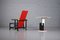Model Red and Blue Armchair and Side Table by Gerrit T. Rietveld for Cassina, Set of 2 3
