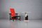 Model Red and Blue Armchair and Side Table by Gerrit T. Rietveld for Cassina, Set of 2, Image 1