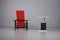 Model Red and Blue Armchair and Side Table by Gerrit T. Rietveld for Cassina, Set of 2, Image 4