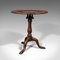 Antique English Victorian Walnut Tilt Top Occasional Table by James Shoolbred 5