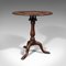 Antique English Victorian Walnut Tilt Top Occasional Table by James Shoolbred, Image 5