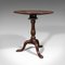 Antique English Victorian Walnut Tilt Top Occasional Table by James Shoolbred 6