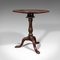 Antique English Victorian Walnut Tilt Top Occasional Table by James Shoolbred, Image 6