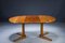 Low Mid-Century Extendable Round Teak Dining Table by Dyrlund, 1970s 14