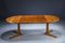 Low Mid-Century Extendable Round Teak Dining Table by Dyrlund, 1970s 2