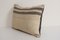 Anatolian Striped Wool Lumbar Kilim Pillow Cover, Mid-20th Century 3
