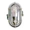 Industrielle Vintage Vintage Wandlampe aus Klarglas & Metall 3