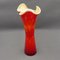 Red & White Murano Glass Vase, Italy, Image 2