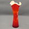 Red & White Murano Glass Vase, Italy 4