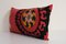 Uzbek Colorful Embroidery Suzani Lumbar Throw Pillow, Suzani Lumbar Pillow Case, Image 3
