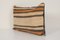 Striped Lumbar Kilim Pillow Cases with Rustic Anatolian Decor, Mid-20th Century, Image 3