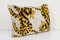 Housse de Coussin Lombaire Tigre Ikat en Velours Jaune Boho 2