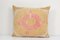 Oversize Handmade Faded Yellow Suzani Cushion Cover 1