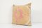 Oversize Handmade Faded Yellow Suzani Cushion Cover, Image 3