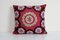 Vintage Ethnic Decorative Square Red Suzani Cushion Cover 1