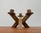 Mid-Century Brutalist Wooden Candleholder 4