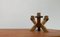 Mid-Century Brutalist Wooden Candleholder 26