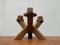 Mid-Century Brutalist Wooden Candleholder, Image 7