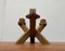 Mid-Century Brutalist Wooden Candleholder 23