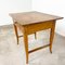 Antique Elm Wood Side Table with Drawer, Image 5