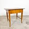 Antique Elm Wood Side Table with Drawer 8