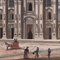 View of the Milan Cathedral, Oil on Canvas 3