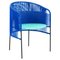 Blue Caribe Dining Chair by Sebastian Herkner 1