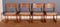 Ausziehbarer Teak Esstisch & 4 Stühle, 1960er 10