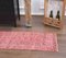 Vintage Turkish Hand-Knotted Pink Wool Oushak Runner 7