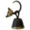 Mid-Century Modern Cat Dinner Bell in Brass by Hertha Baller for Walter Bosse, 1950 1