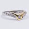 Vintage 2-Tone 14k Gold Ring with Diamonds, 1970s, Image 3