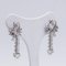 Vintage 18k White Gold Earrings with Diamonds, Image 2