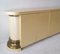 Postmodern American Cream Lacquer Sideboard with Inbuilt Brass-Trimmed Columns, Image 14