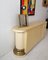 Postmodern American Cream Lacquer Sideboard with Inbuilt Brass-Trimmed Columns 6