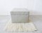 Patchwork Gray Leather Ottoman with Storage Compartment, 1970s, Image 2