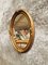 Specchio ovale antico dorato, Francia, inizio XX secolo, Immagine 2