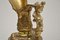 Große antike Flagon Lampe aus vergoldetem Metall 6