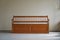 Scandinavian Modern Bench in Pine with Storage, 1950s, Image 1