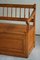 Scandinavian Modern Bench in Pine with Storage, 1950s, Image 4