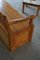 Scandinavian Modern Bench in Pine with Storage, 1950s, Image 12