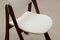 Organic Shaped Bouclé Dining Chairs, Set of 4 5