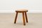 French Oak Brutalist Stool 3