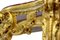 Consolle dorata in stile Luigi Filippo con ripiano in marmo, Immagine 5