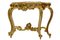 Vergoldete Konsole im Louis Philippe-Stil mit Marmorplatte 1